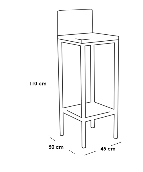 Metal bar chair -MC-0009