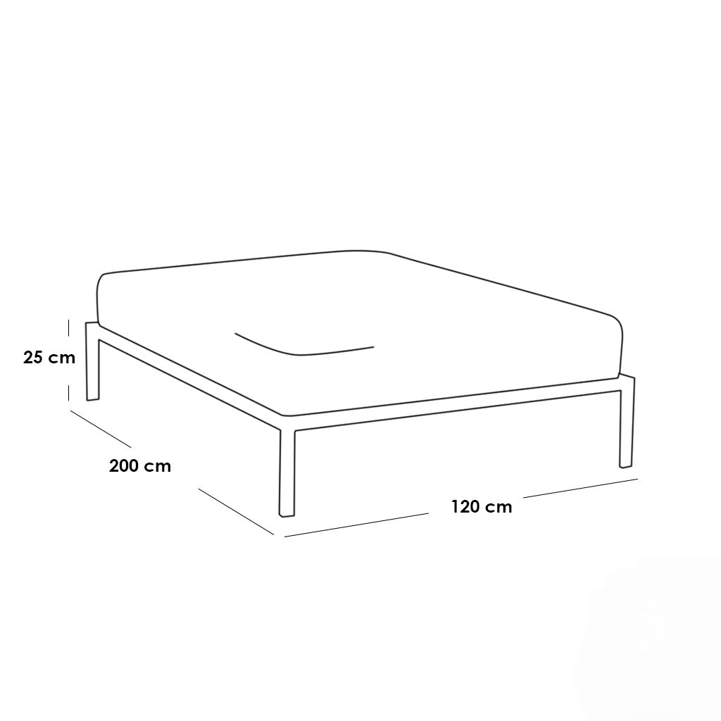Single metal Bed -B-007