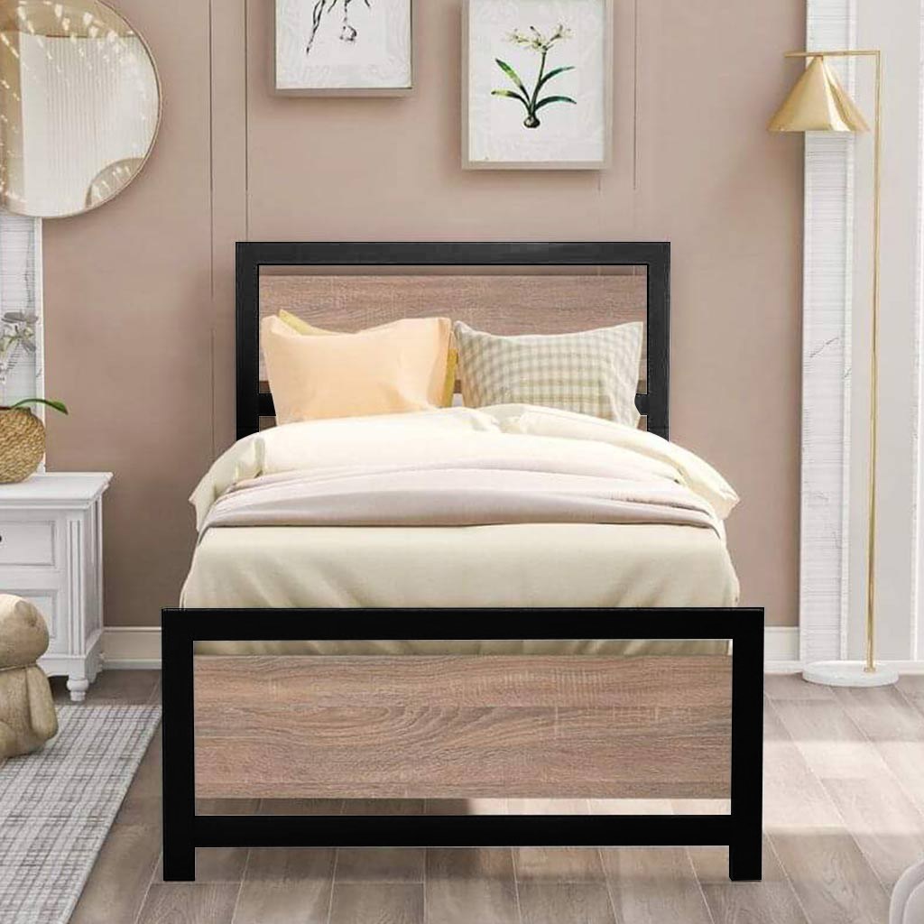Single metal Bed -B-001