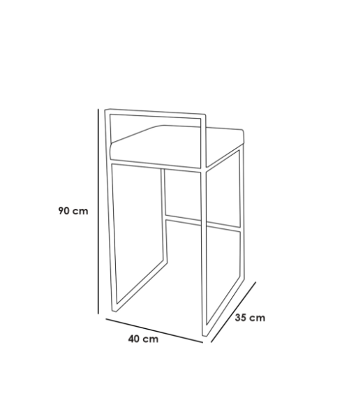 Metal bar chair -MC-0012
