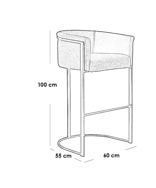 Metal bar chair -MC-0013
